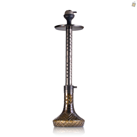 VG Romeo Hookah - Silver Stem / Grey Vault Base