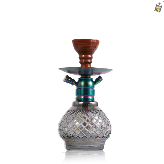 COCOYAYA X10 Hookah - Rainbow Stem / Grey Base
