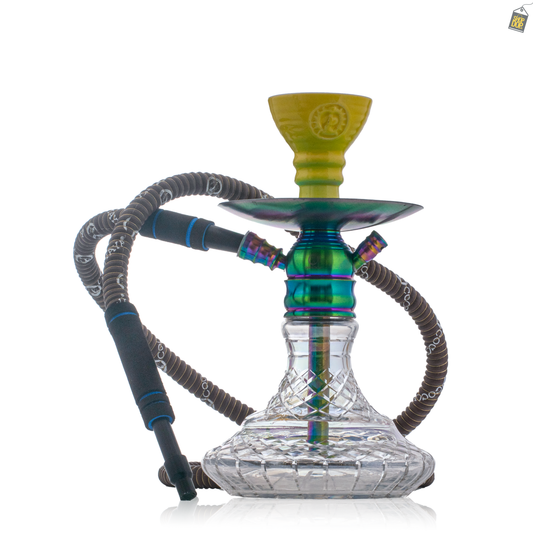 COCOYAYA X1 Hookah - Rainbow Stem / Transparent Base