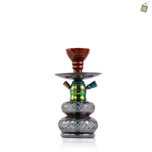 COCOYAYA X6 Hookah - Rainbow Stem / Grey Base