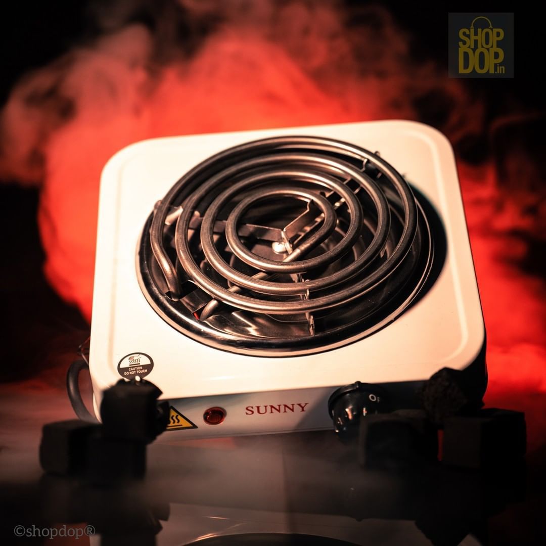 Electric Hot Plate Hookah Charcoal Burner - 1500 Watt - shopdop.in