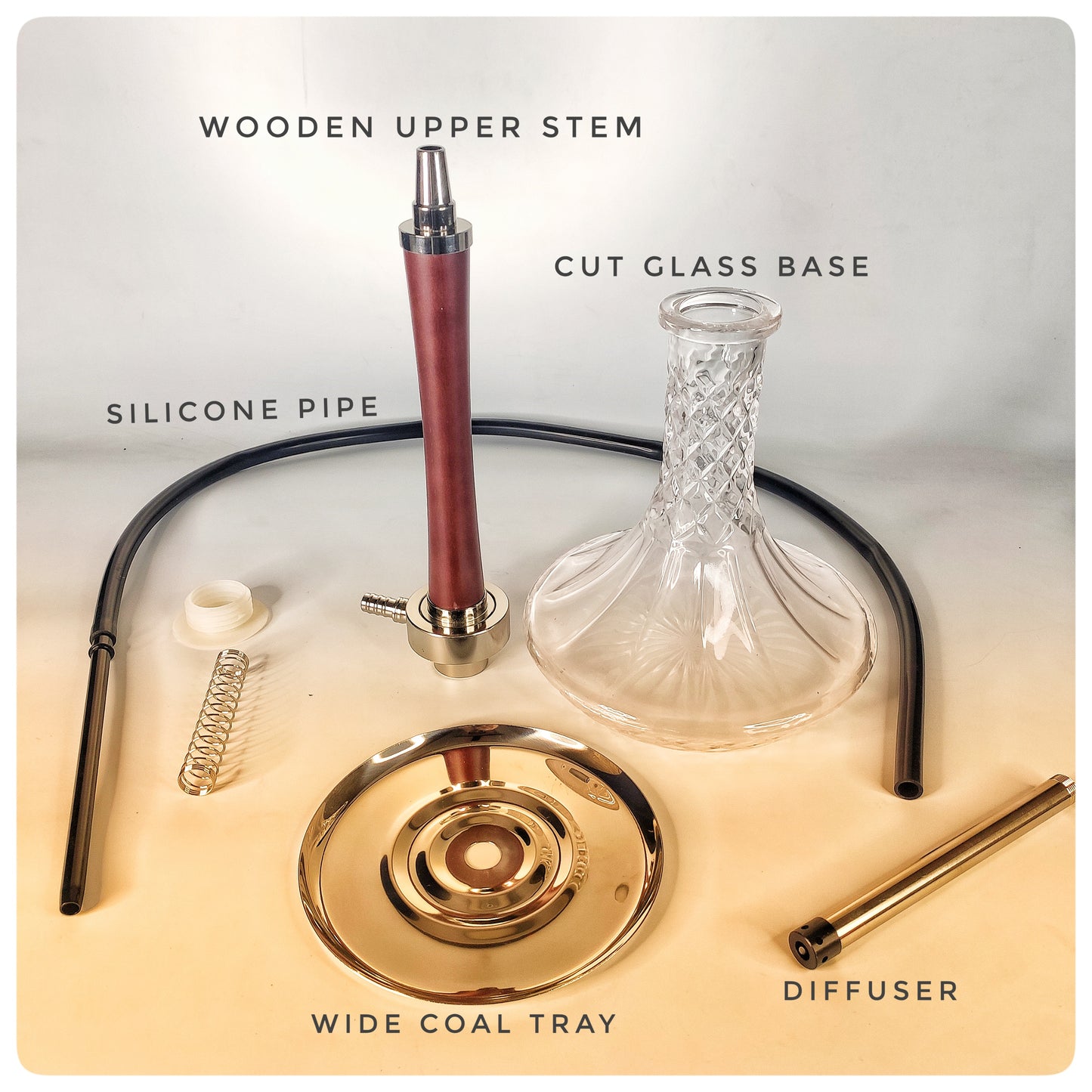 Wooden Timber Hookah - X Function Technology