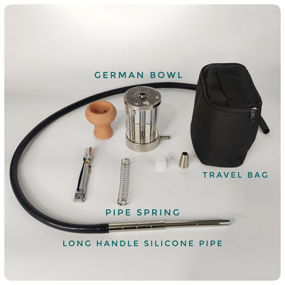 Acrylic Rango Hookah with Travel Bag and Components