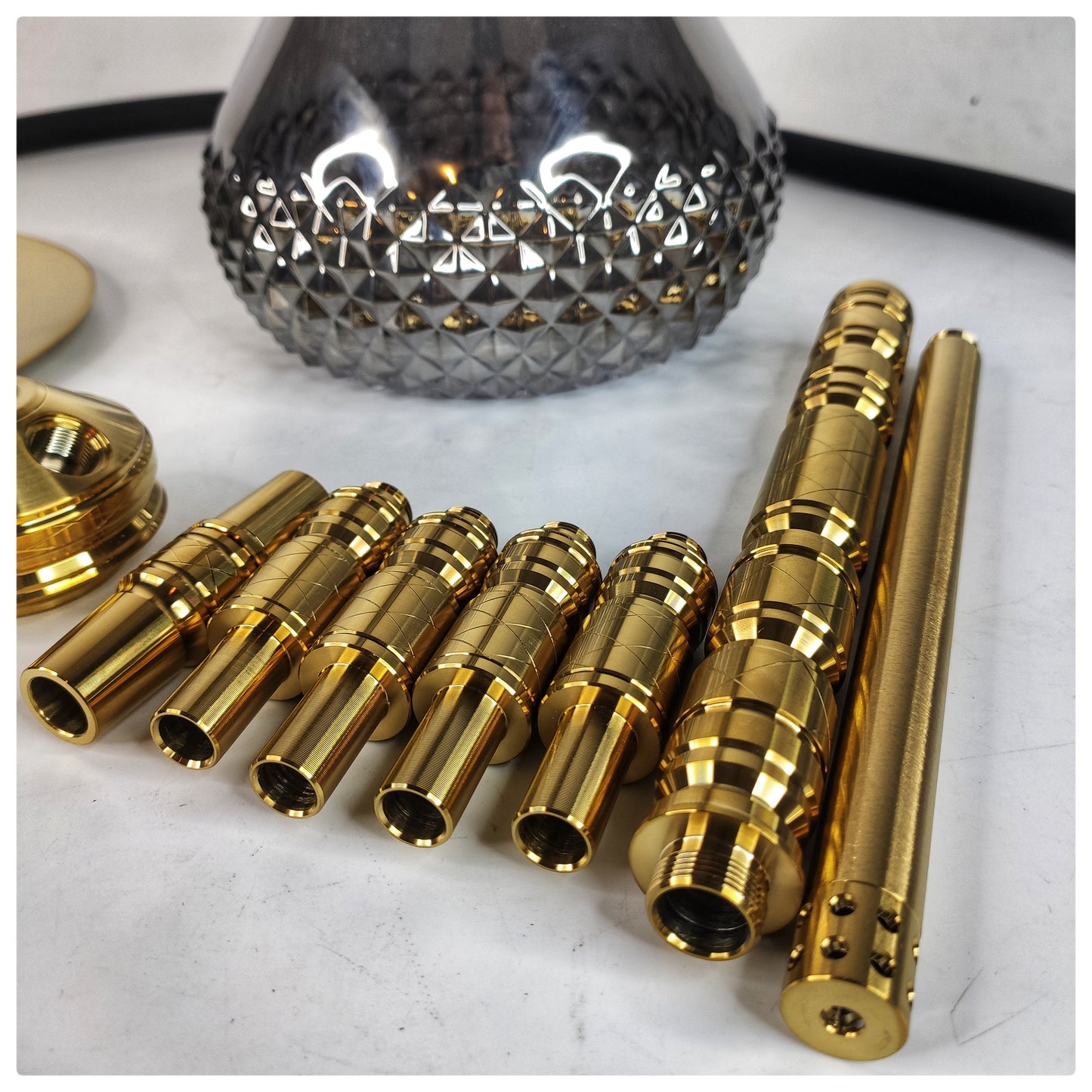 WD X-3AG Hookah Golden Metal Body Parts