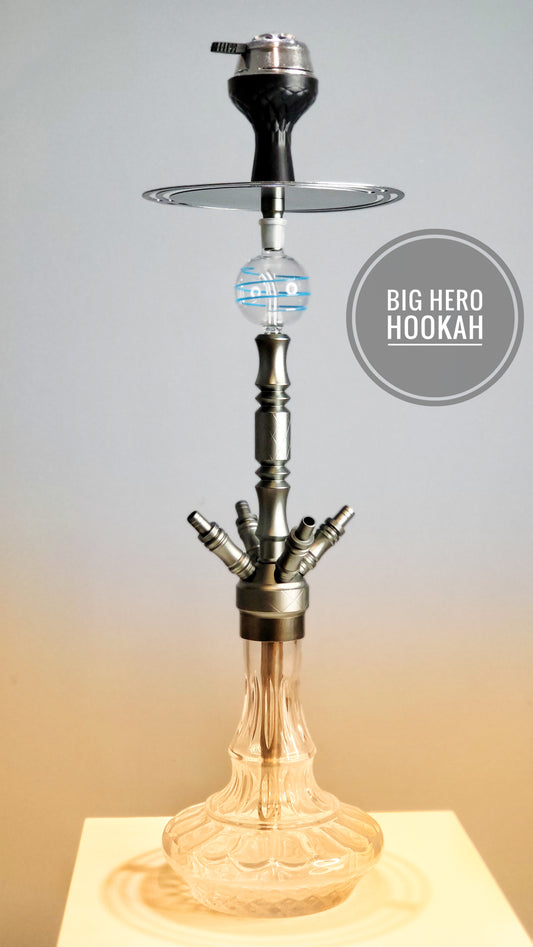 Big Hero Hookah - 4 Pipe Connectivity