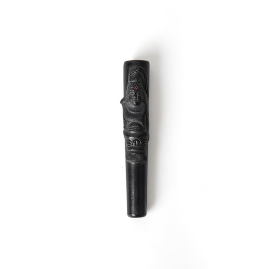 6 inch Baba Smoking Clay Chillum