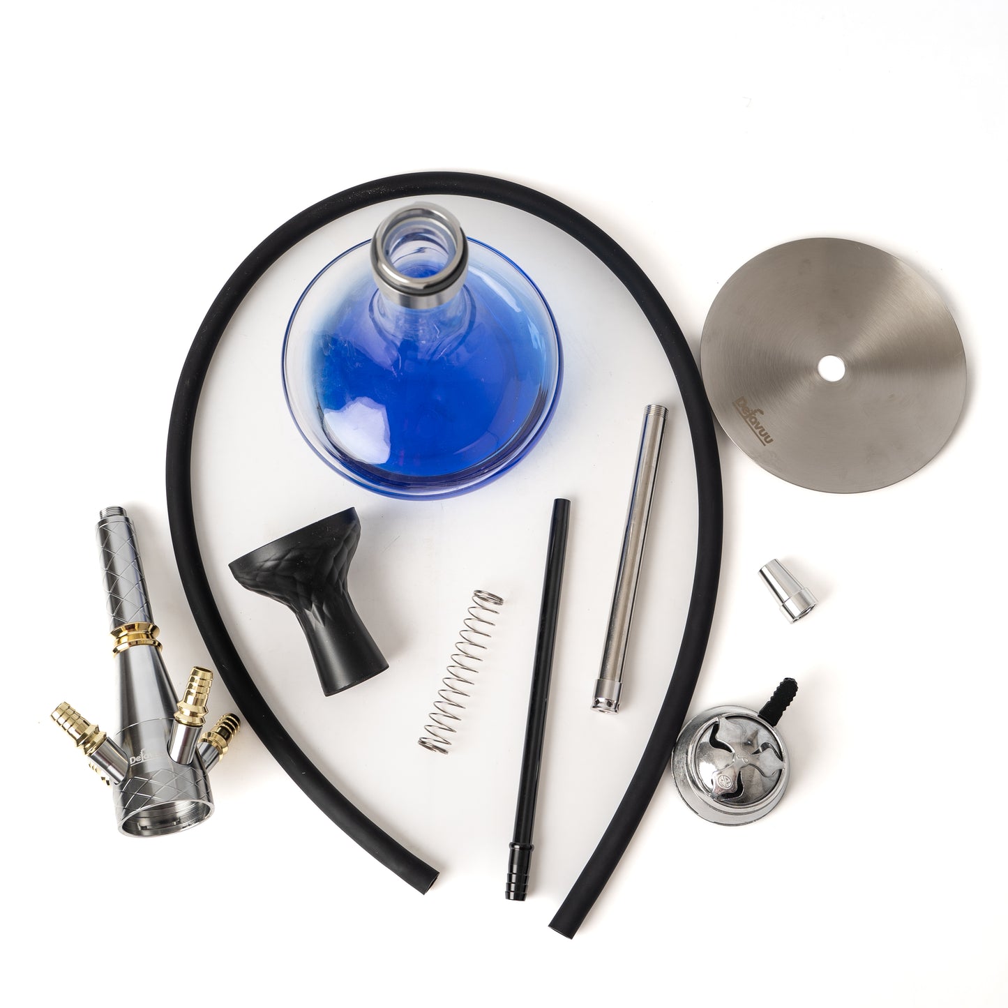 Alfo 4 Hose Hookah - Blue