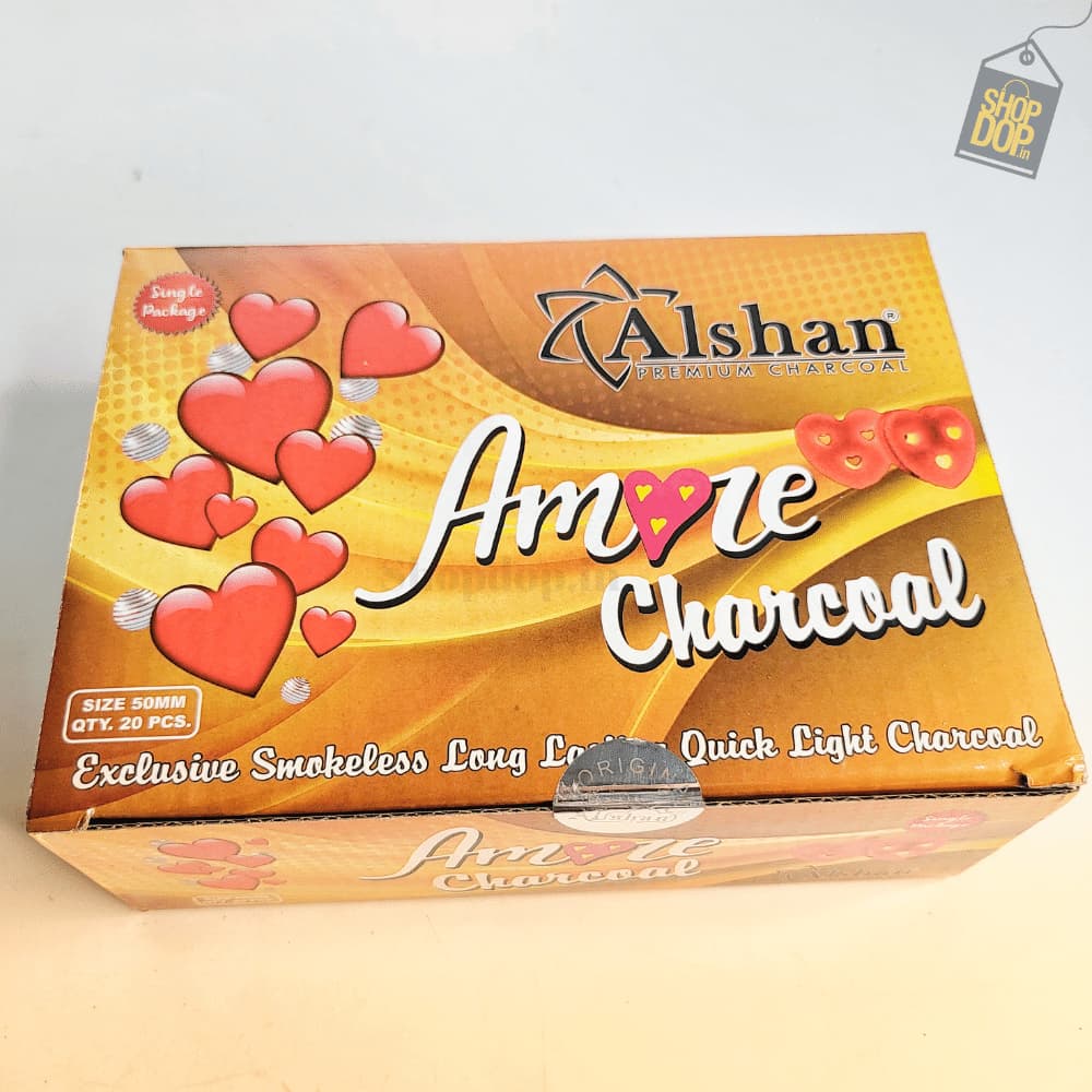 एएलएस अमोरे हुक्का मैजिक चारकोल - 20 पीसी
