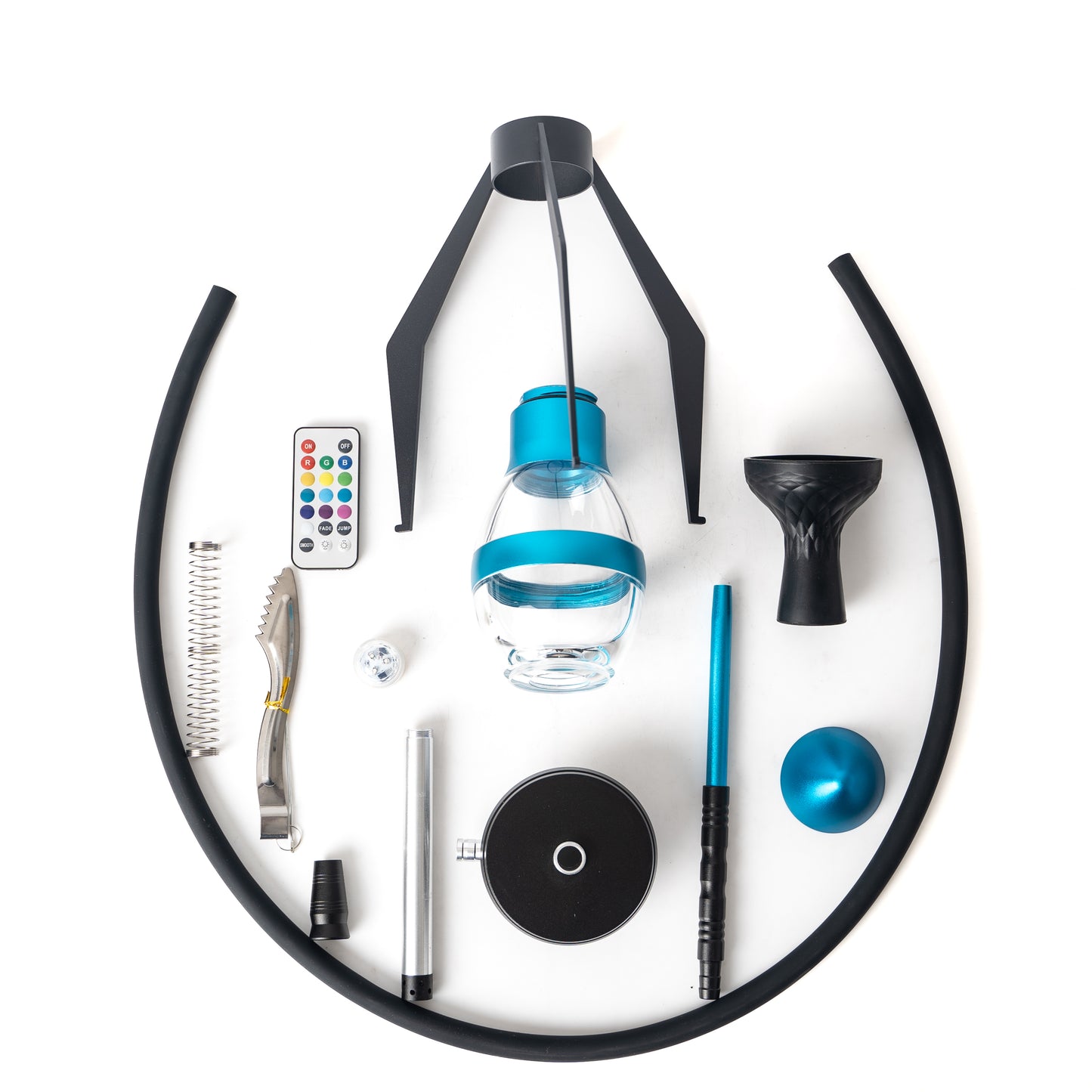 Bee X Hookah with LED Light - Blue