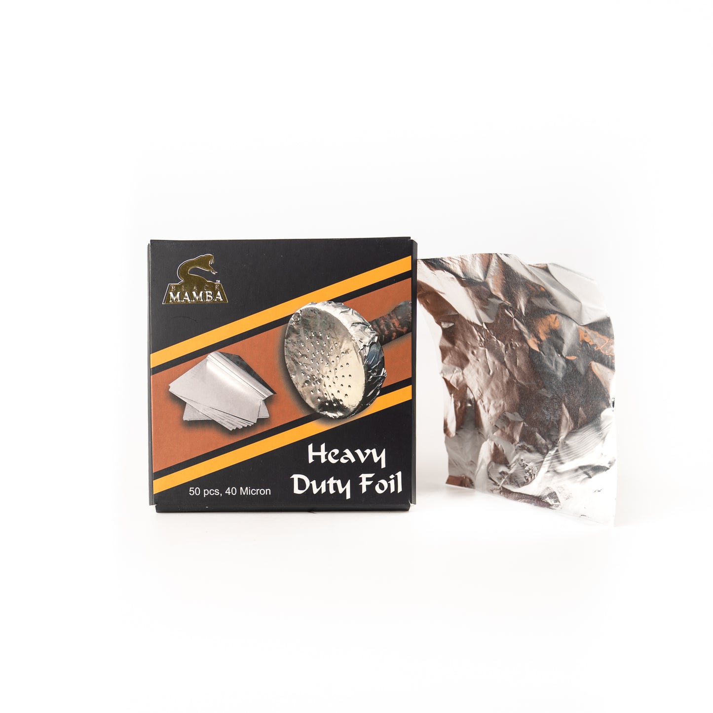 Black Mamba Pre Cut Aluminum Foil for Hookah 50pcs - 40 Microns