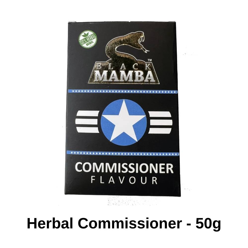 Black Mamba Herbal Commissioner Hookah Flavor - 50g