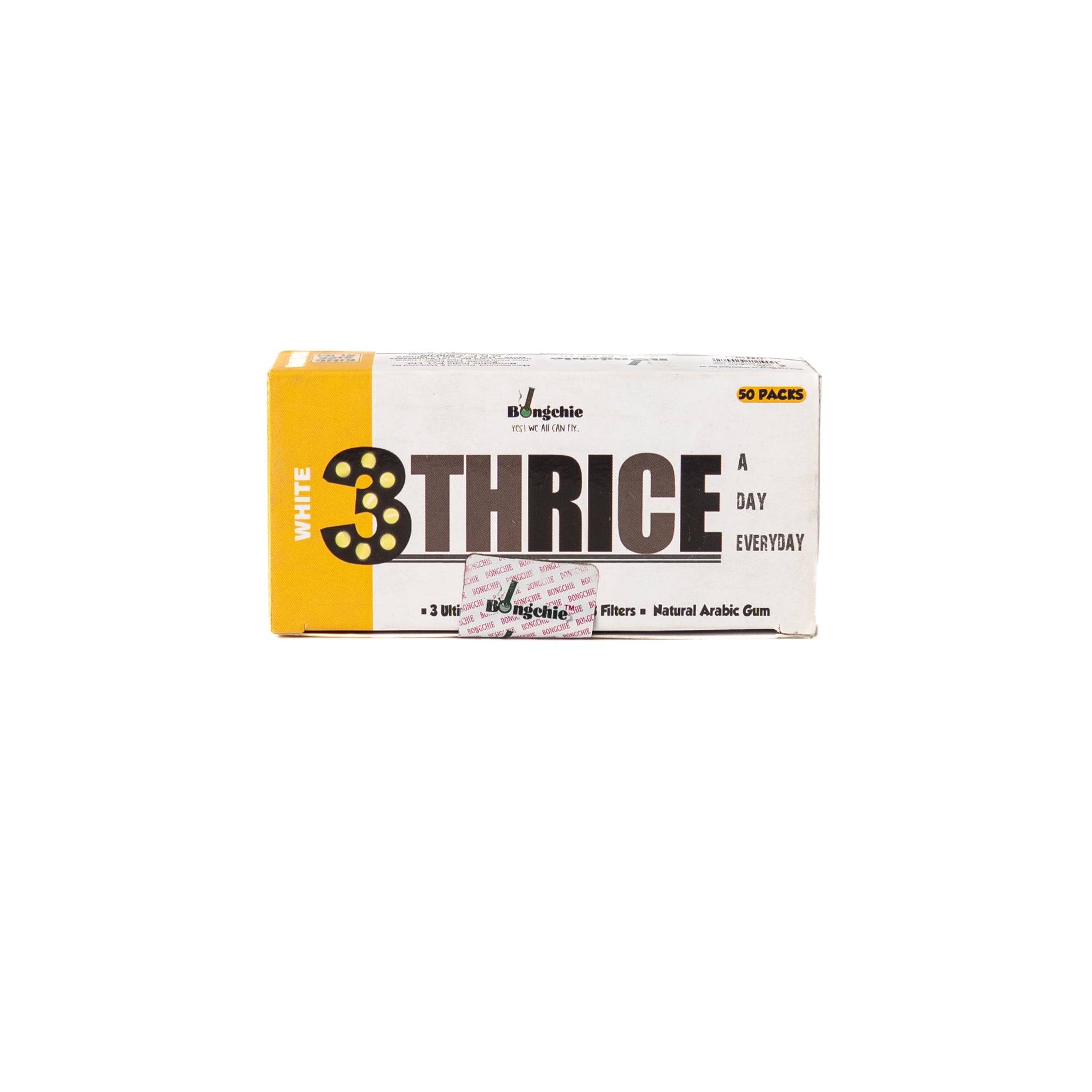 Bongchie Thrice a Day White Smoking Paper - 50 Packs