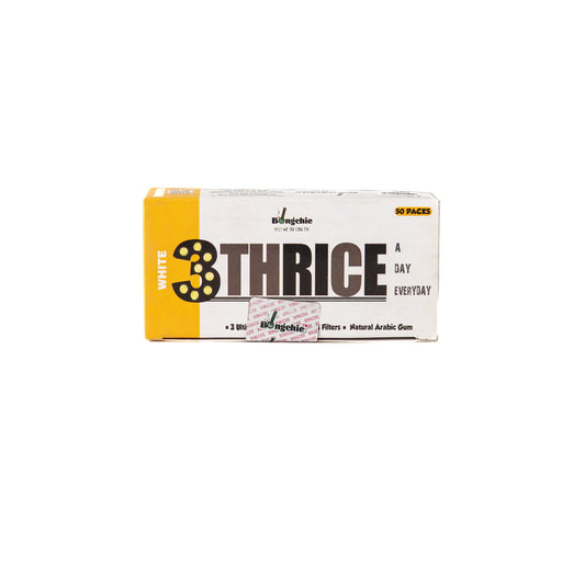 Bongchie Thrice a Day White Smoking Paper - 50 Packs
