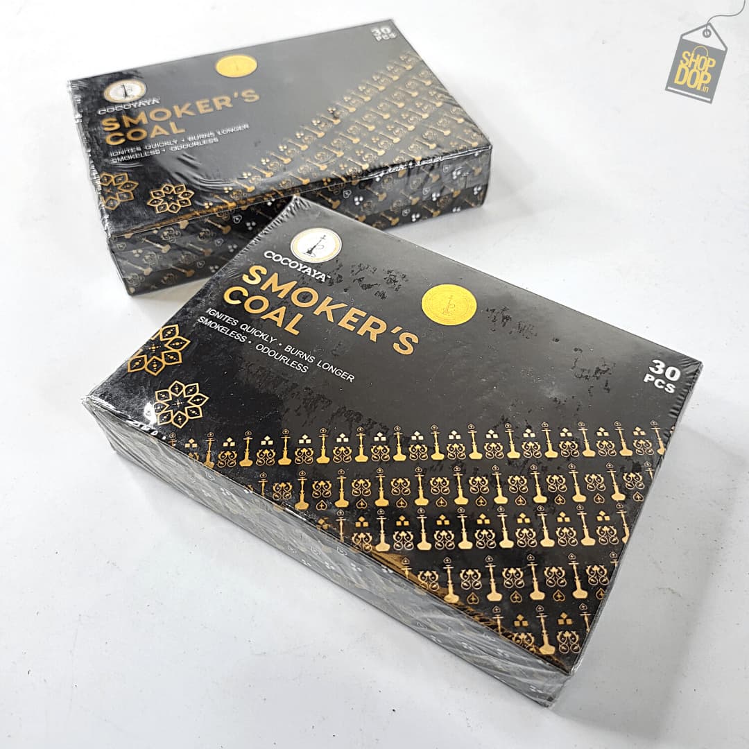 COCOYAYA Smokers Brick Silver Coal for Hookah