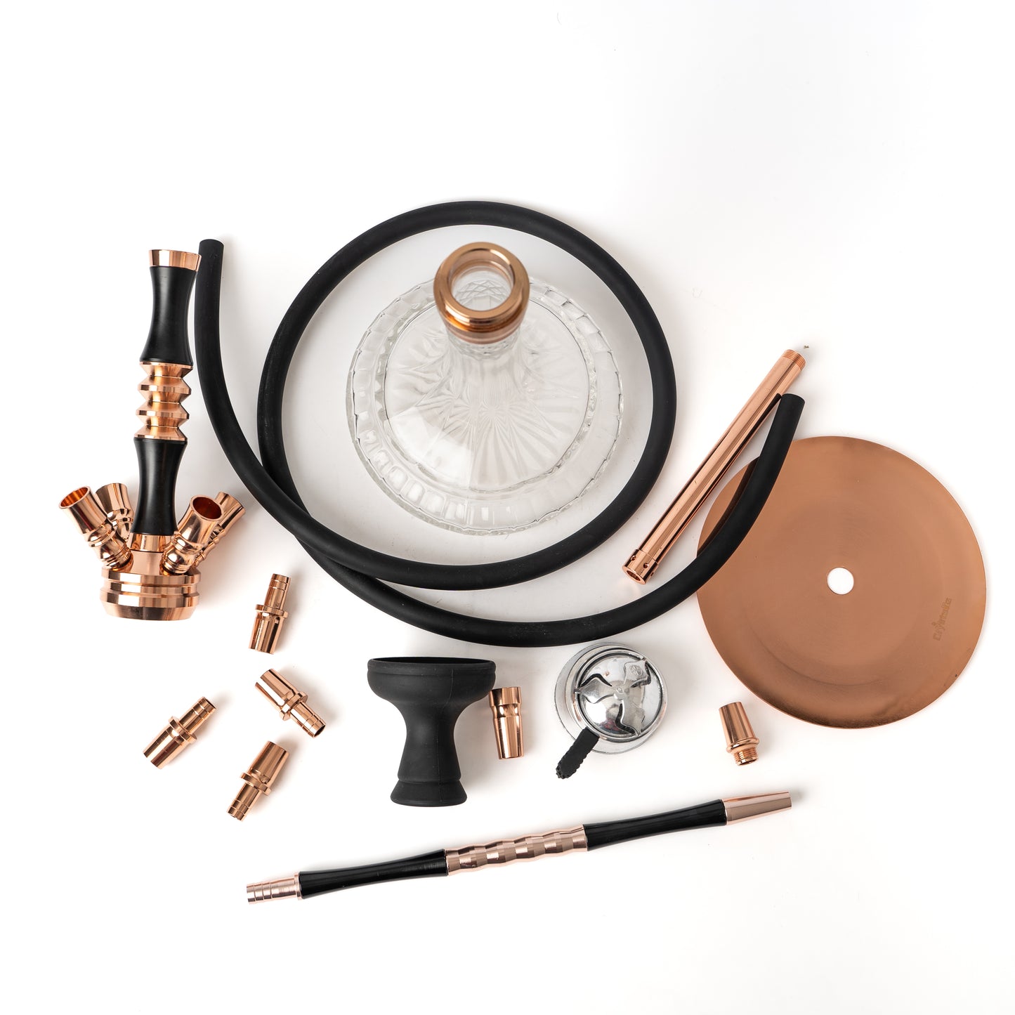 क्रिस्टलिया हुक्का - 4 पाइप शीशा