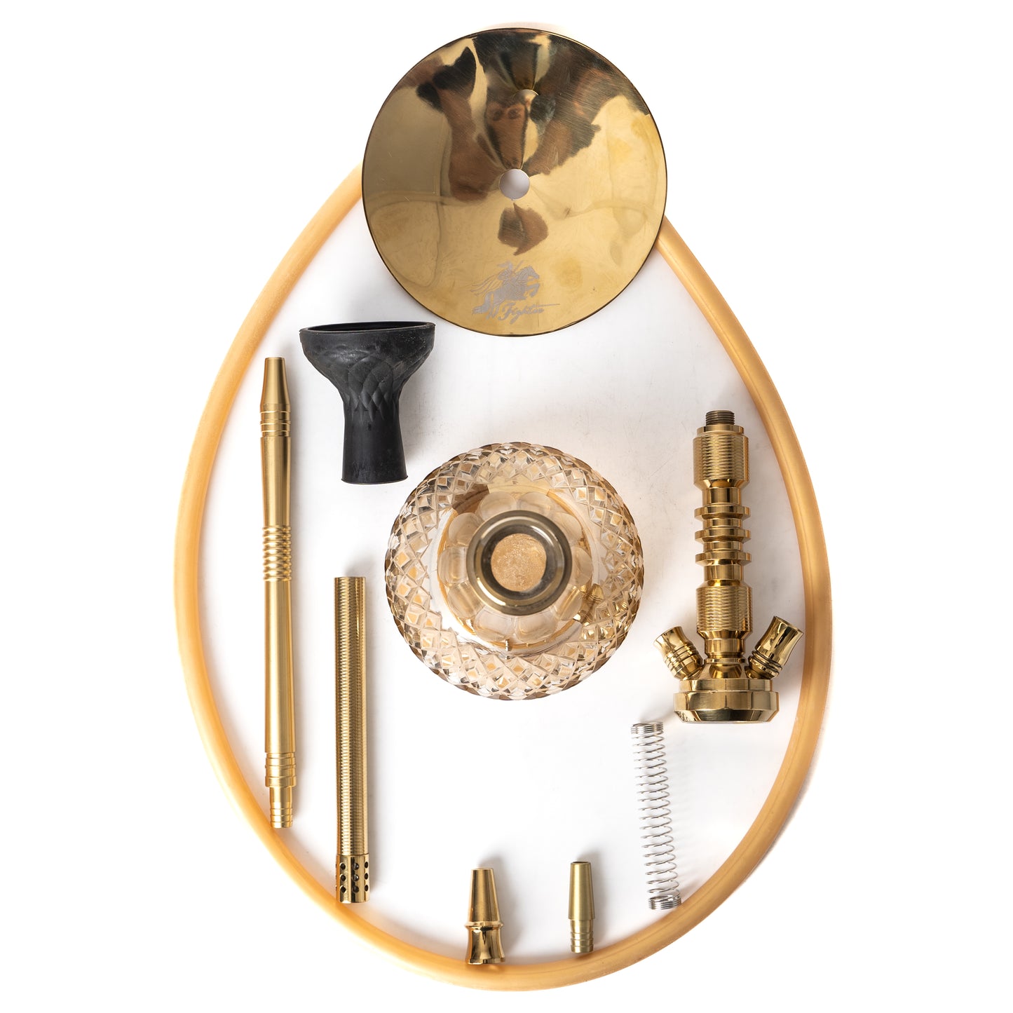 Durden B2GS8 Amber (Amber Base) Gold Stem with Bag - Fighter Series