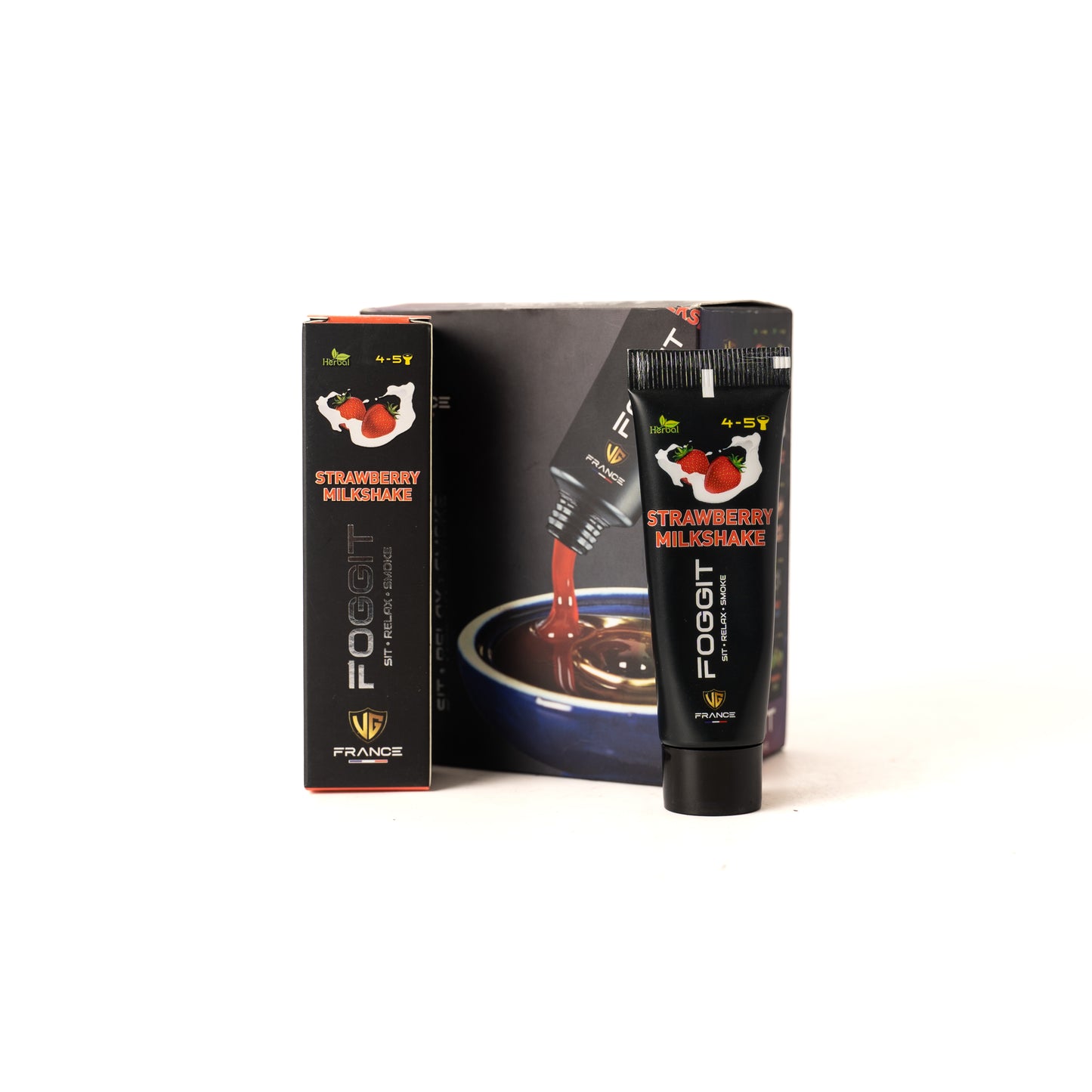 Foggit Herbal Strawberry Milkshake Hookah Paste - Cream - 50g