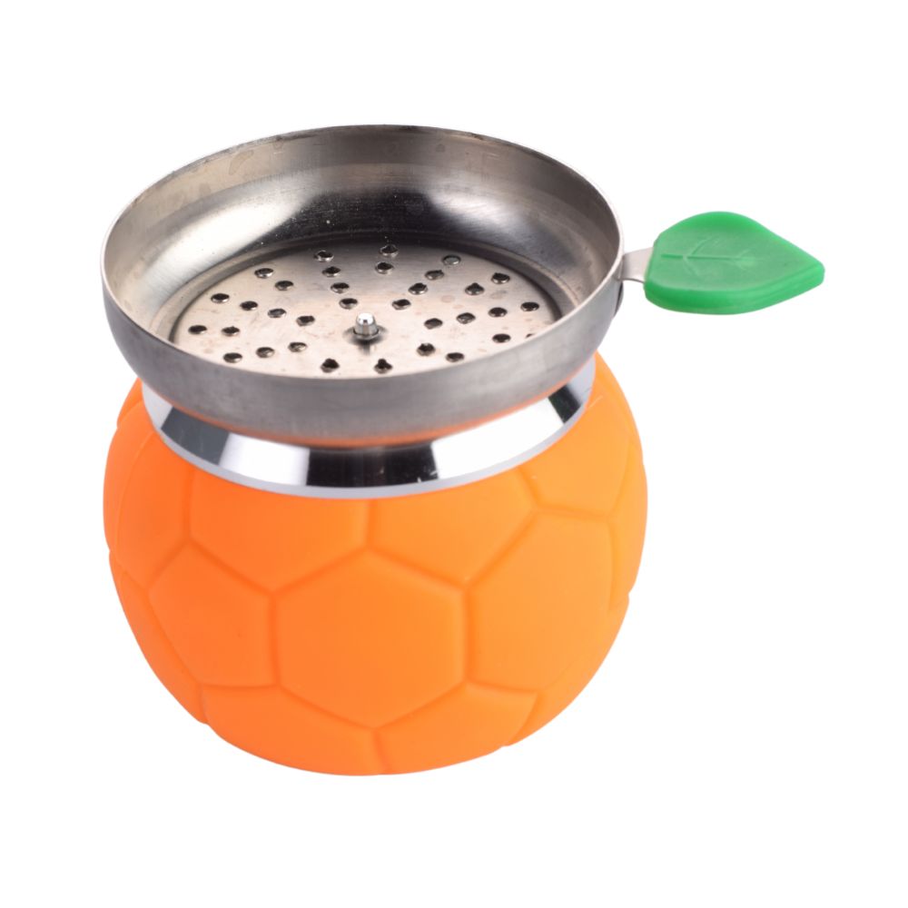 Football Hookah Chillum Bowl and HMD - Orange