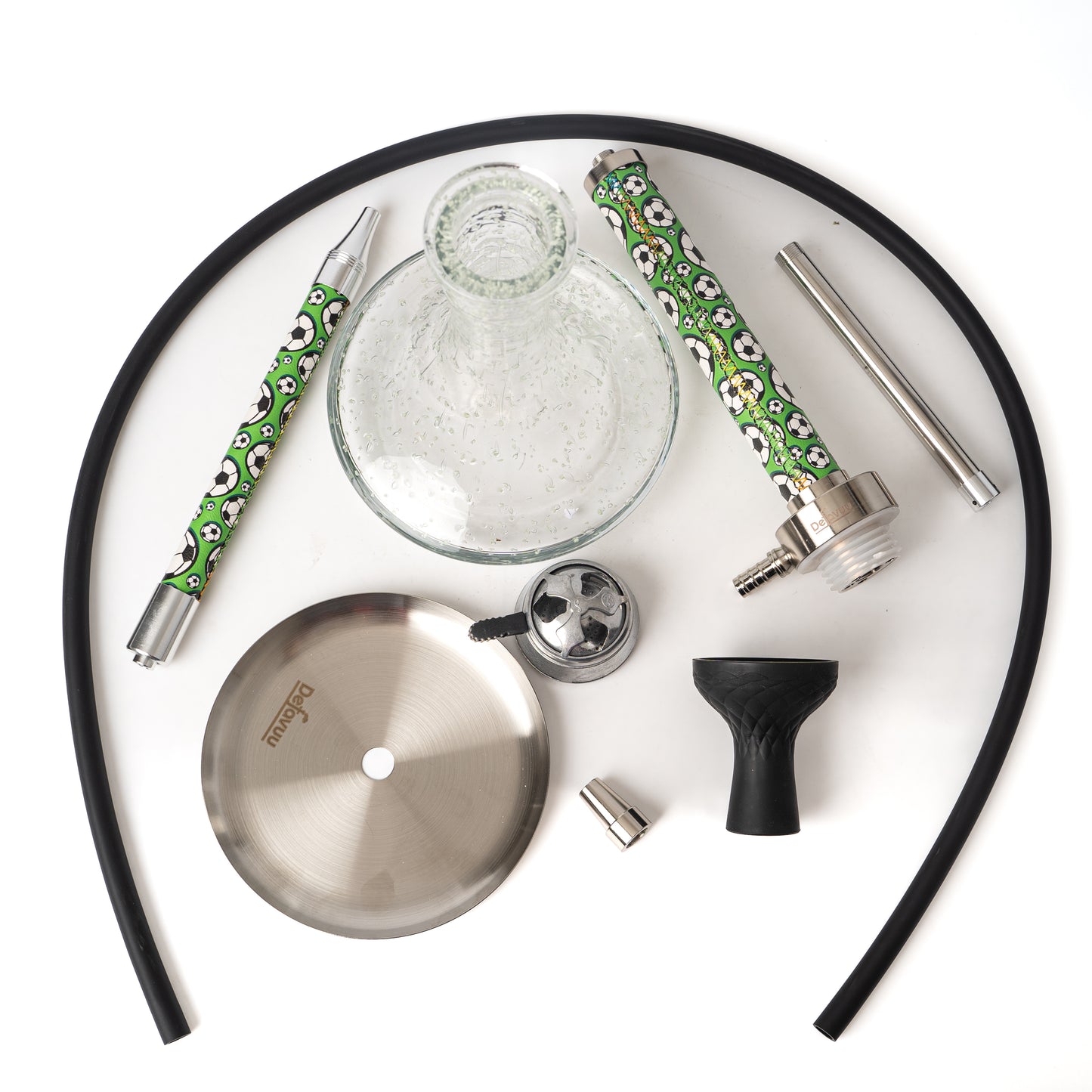 रेडियम बेस के साथ चमकता हुआ कॉमिक हुक्का