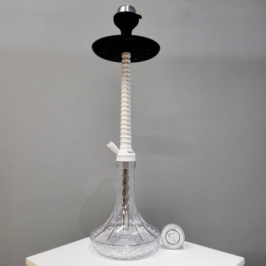 एलईडी लाइट के साथ बड़ा ऐक्रेलिक डीए-विंची हुक्का - एक्स फ़ंक्शन