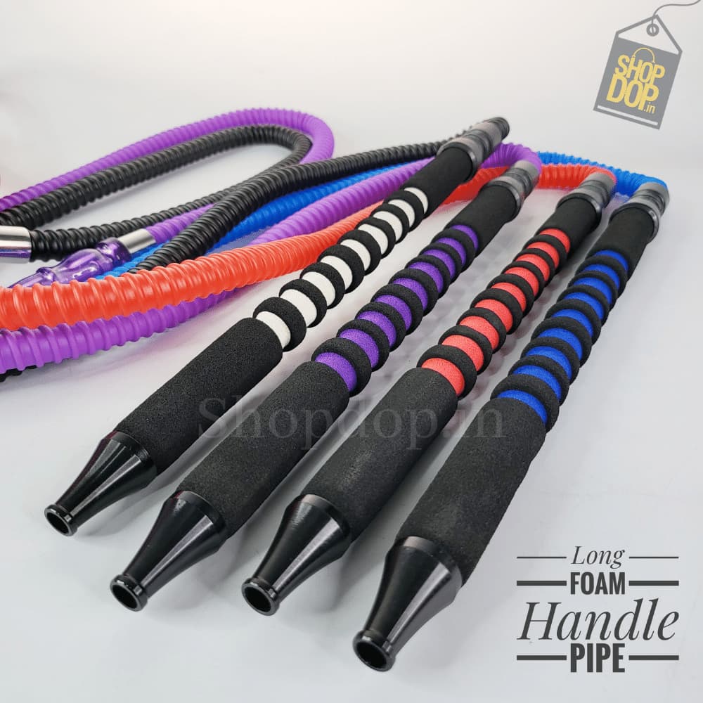 Long Foam Handle PVC Hookah Pipe