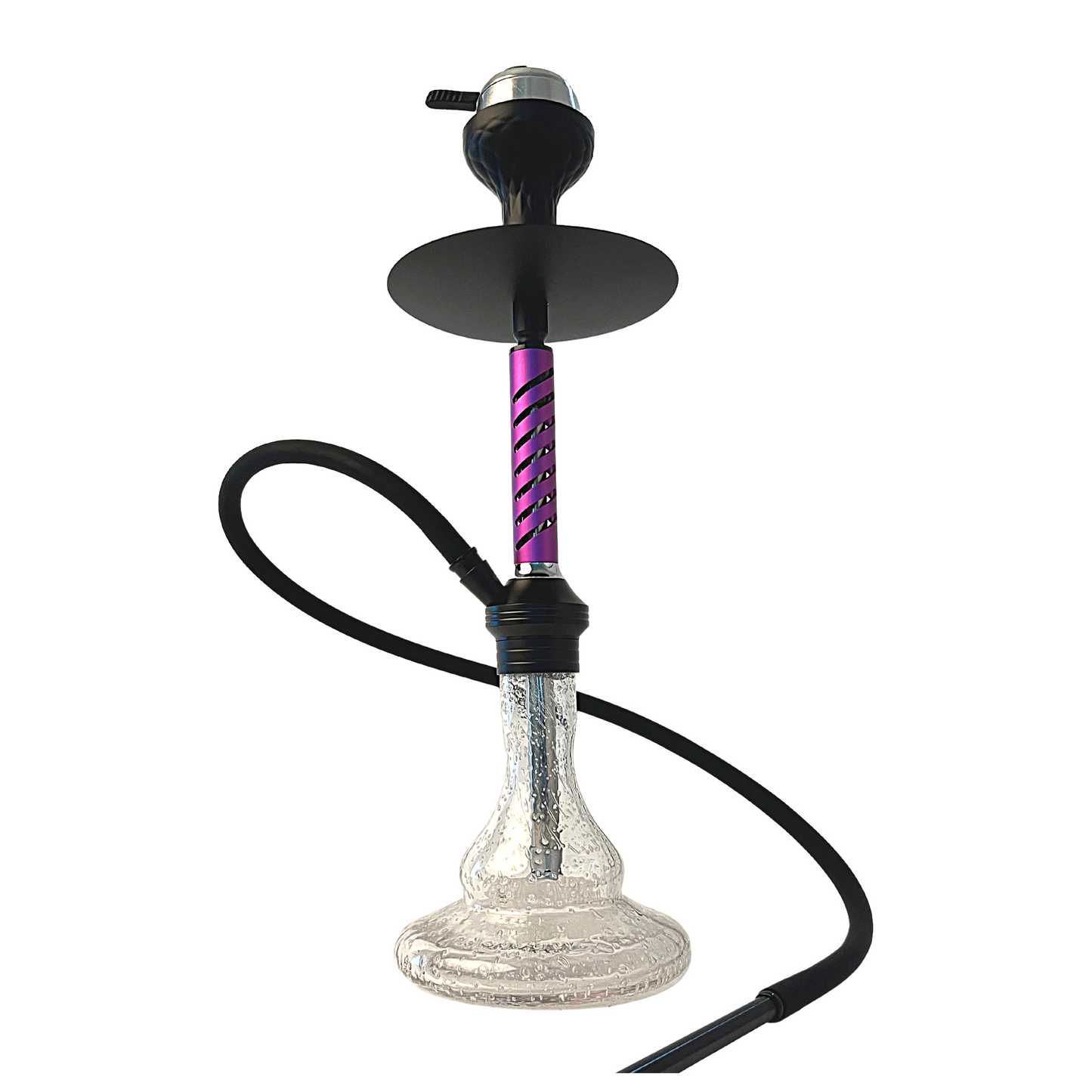 Lucas Hookah with Radium Glass Base - Purple