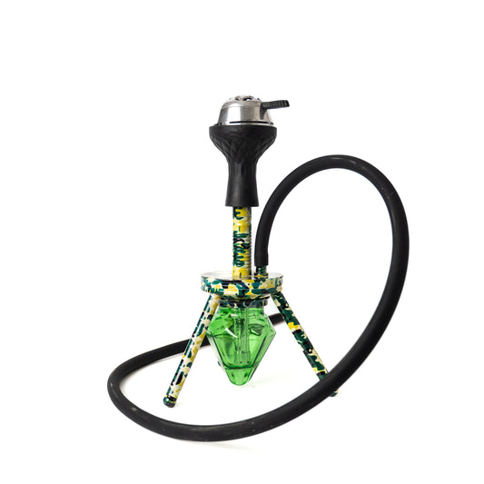 Mini Diamond Octopus Hookah with Bag - Black