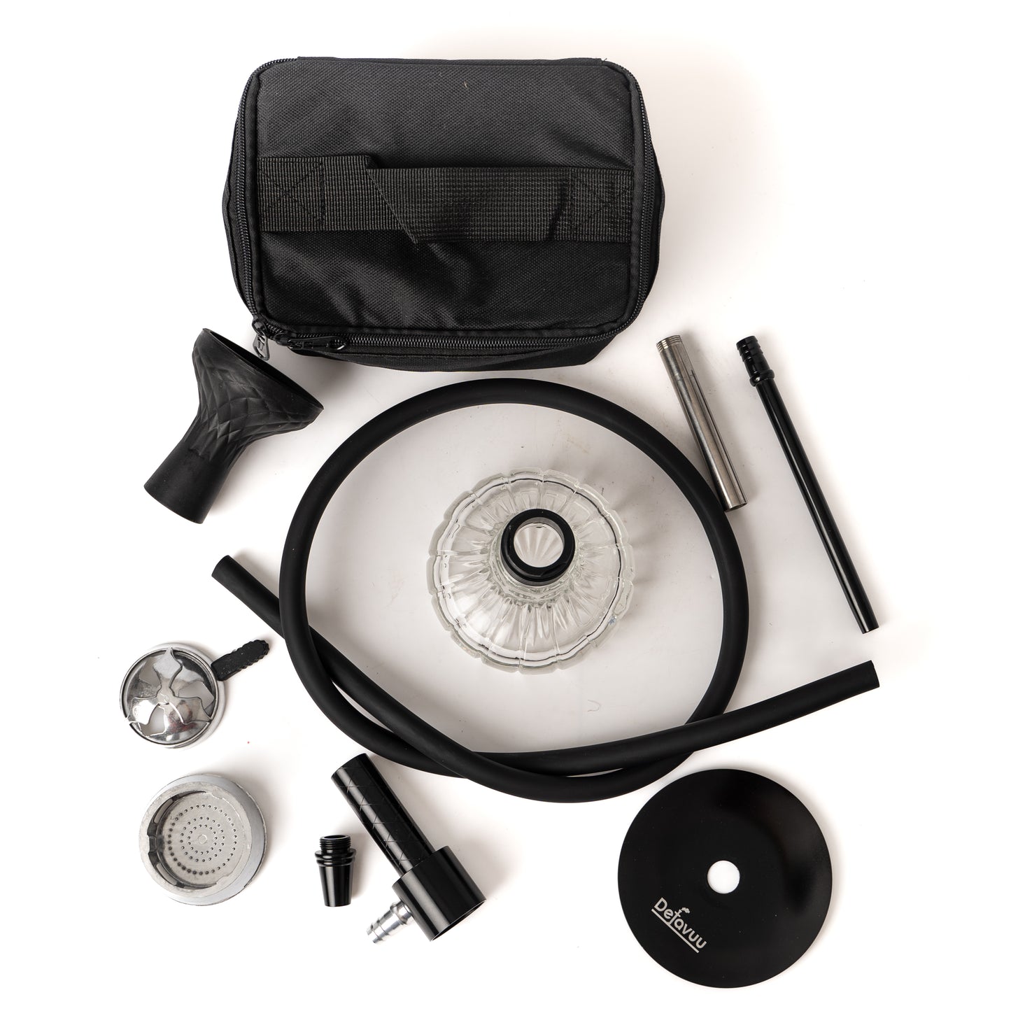 Miniature 2.0 Hookah with Travel Bag - Black