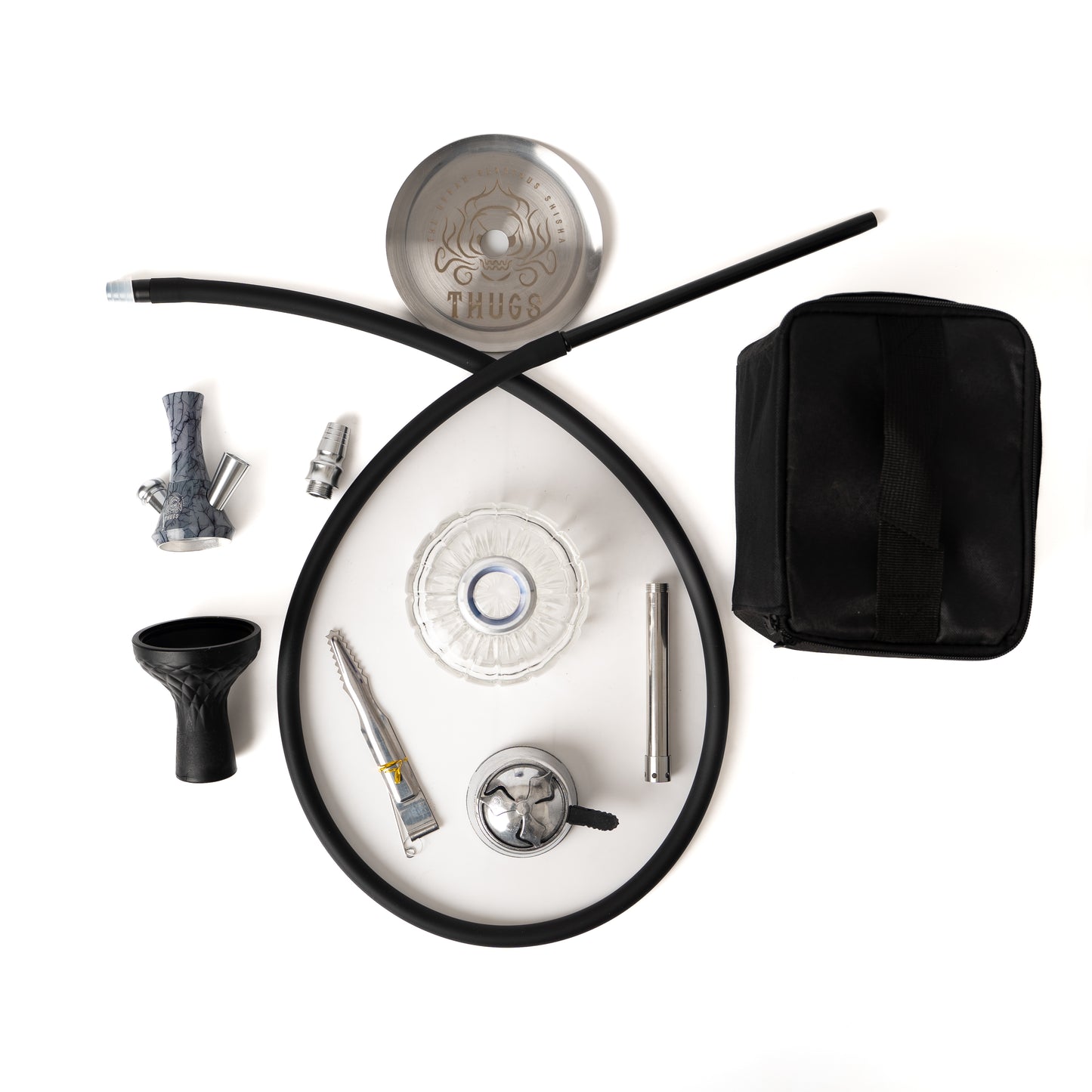 Minion X Hookah with Bag - Silver