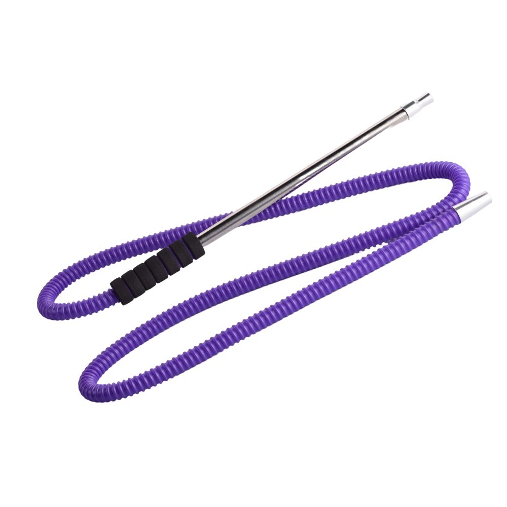 PVC Metal Handle Hookah Pipe - Purple