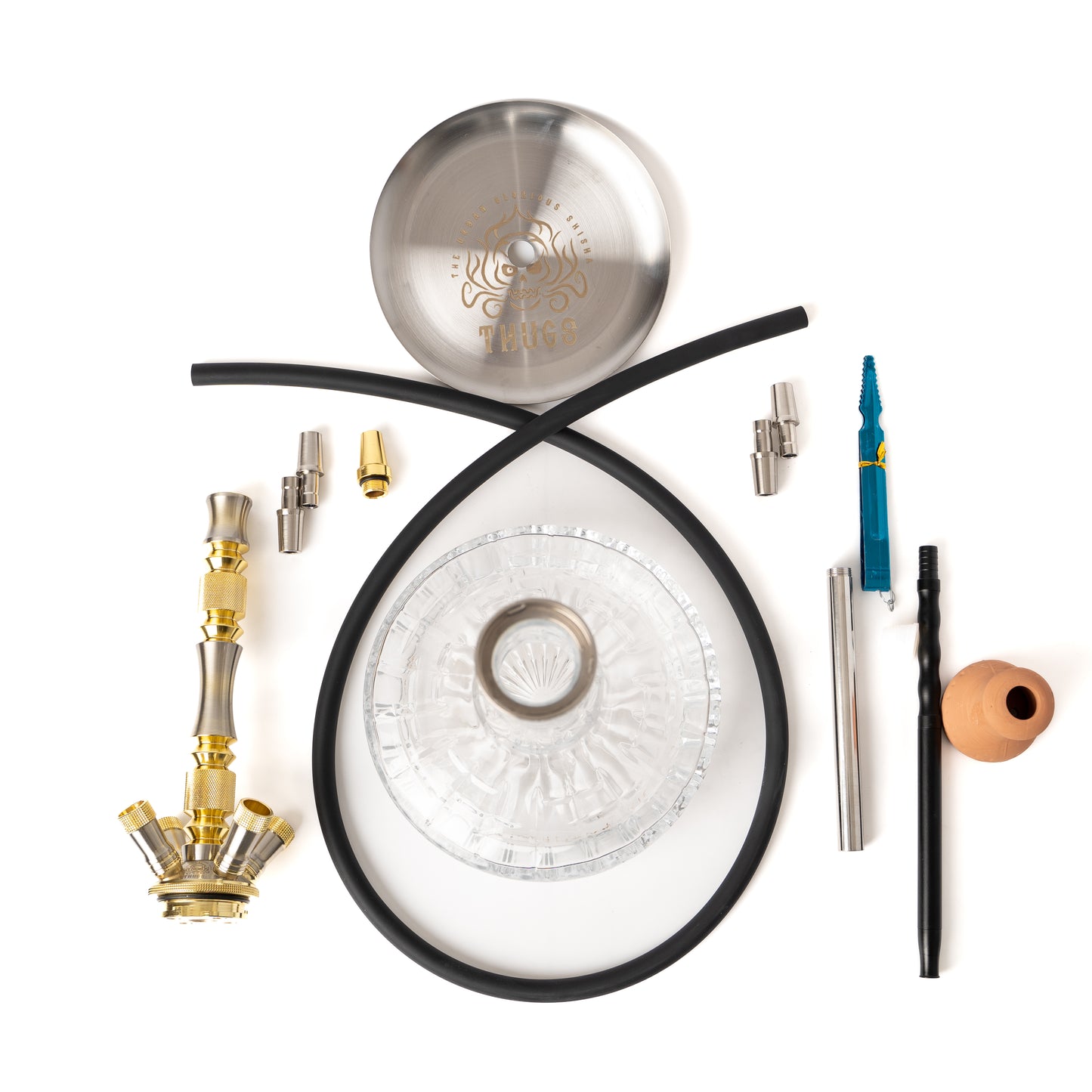 Persian Hookah (4 Pipe) - Golden