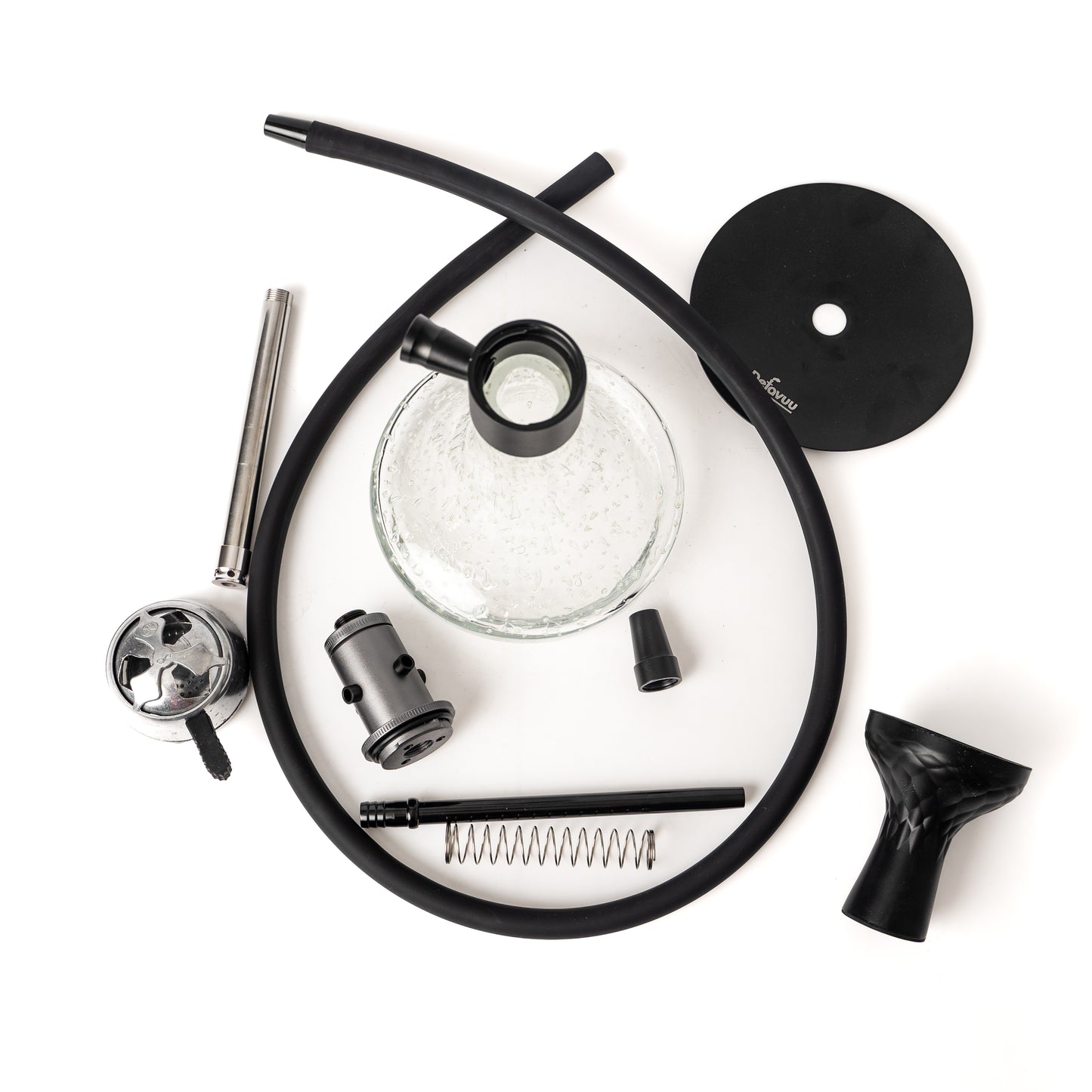 रोबोट एक्स 2.0 हुक्का - काला