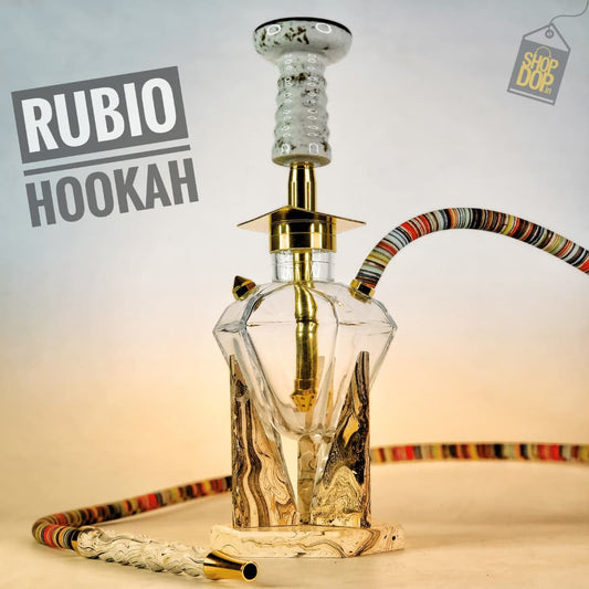 Rubio Hookah with Wooden Stand