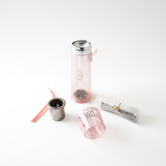 Slix Acrylic Hookah with Bag - Pink (11 in)