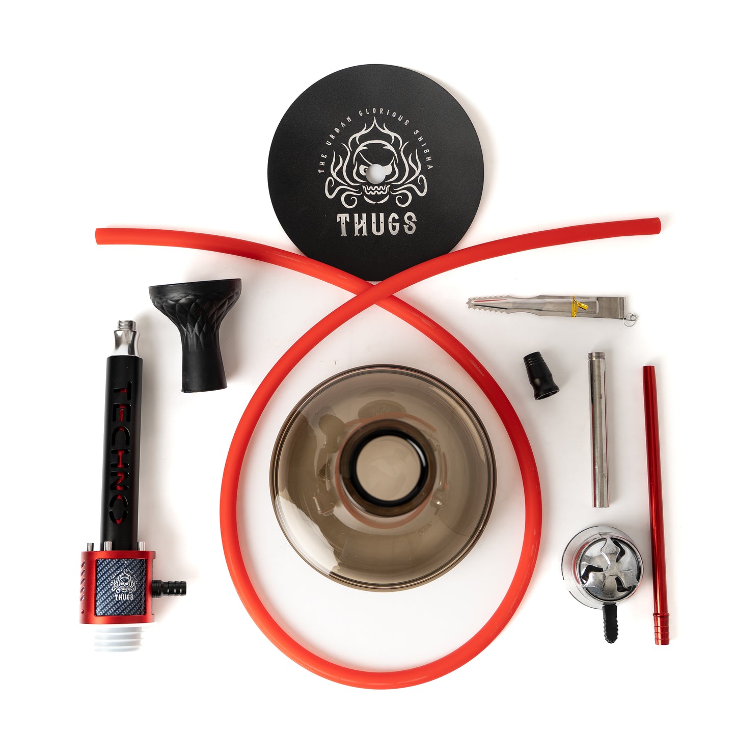 Techno X Fibre Hookah - Red