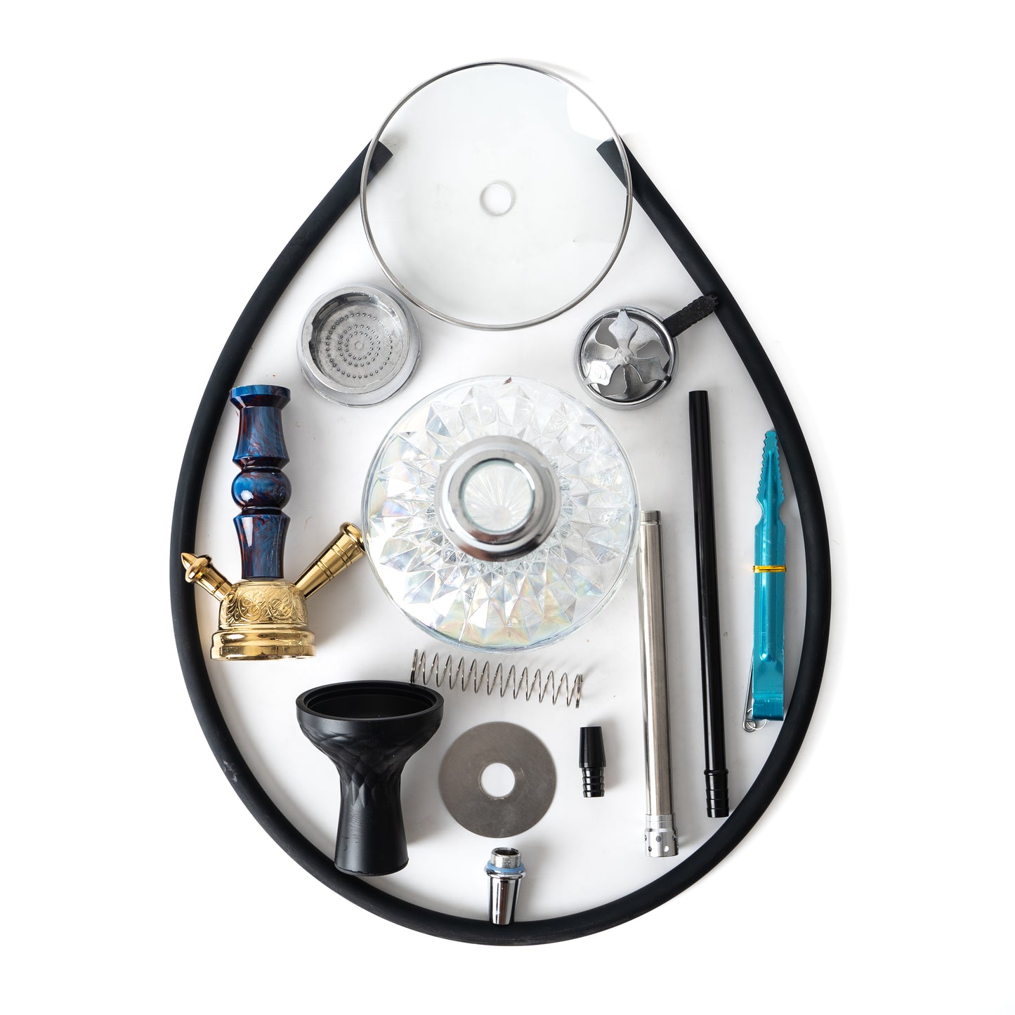 Thugs Britt Hookah - Rose Gold/Blue