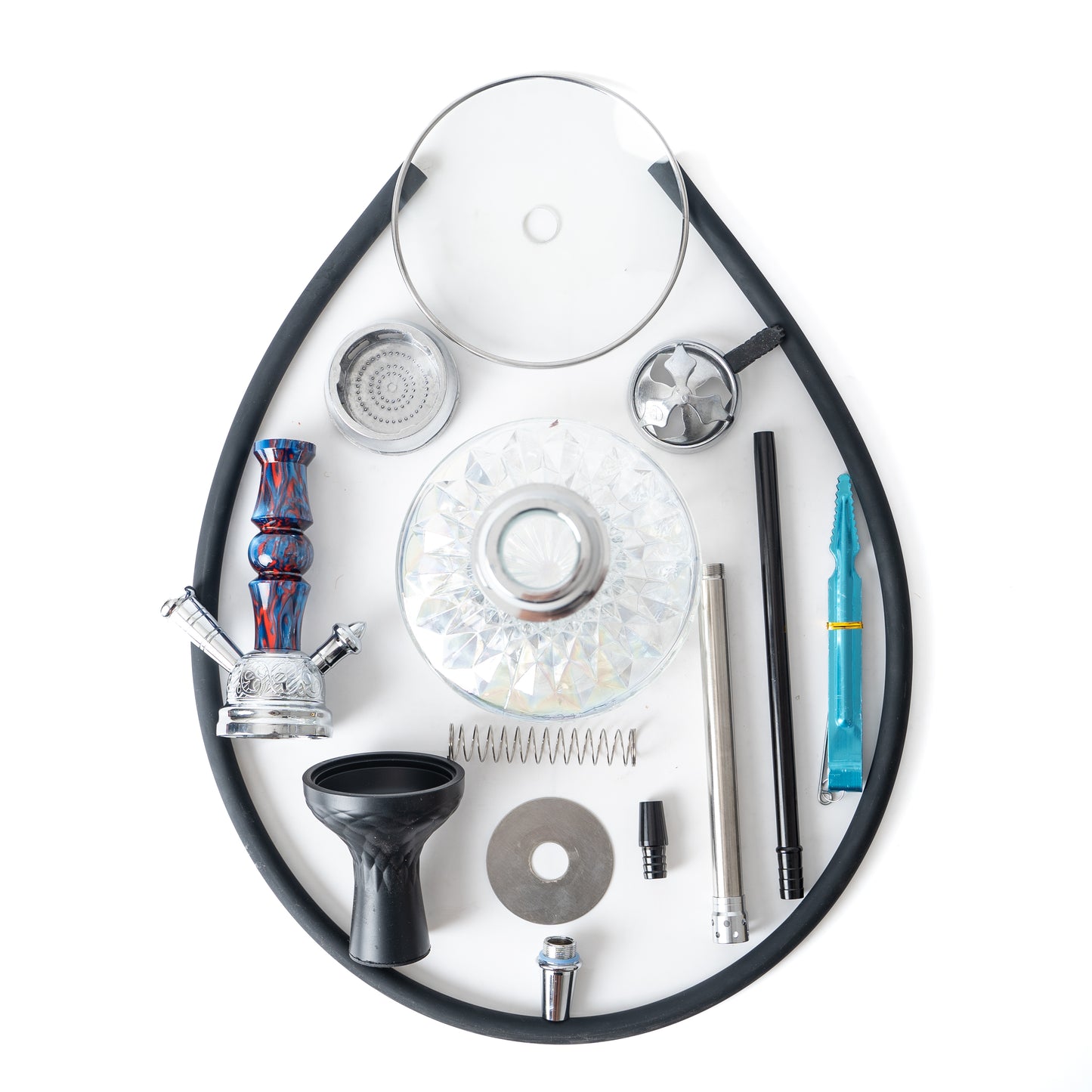 Thugs Britt Hookah - Silver/Blue