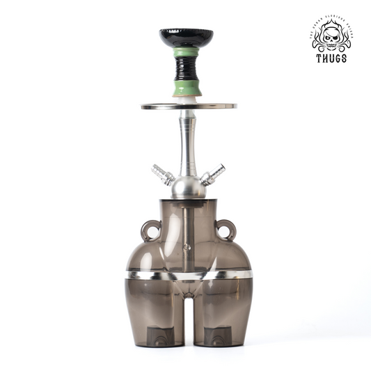 Thugs Hippy Acrylic Hookah - Dual Pipe (Black)