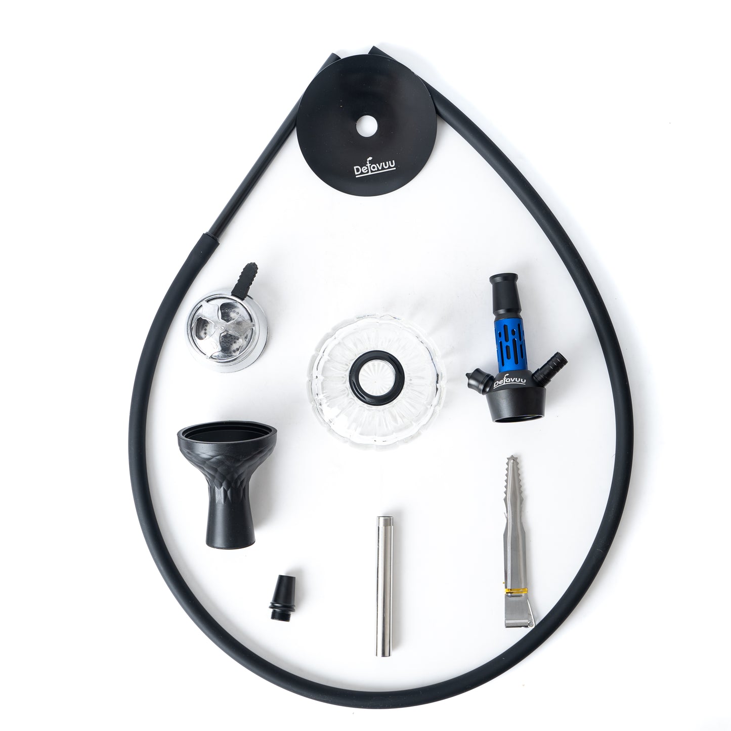 Tuffy Hookah with Travel Bag - Blue