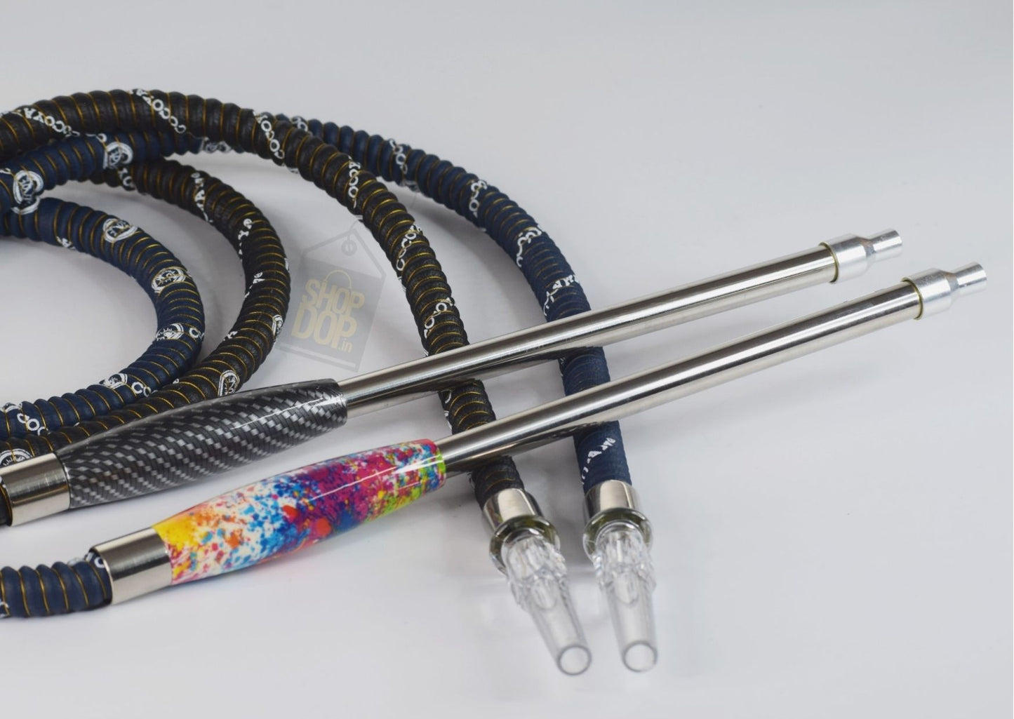 COCOYAYA Metal Handle Hookah Hose / Pipe - shopdop.in