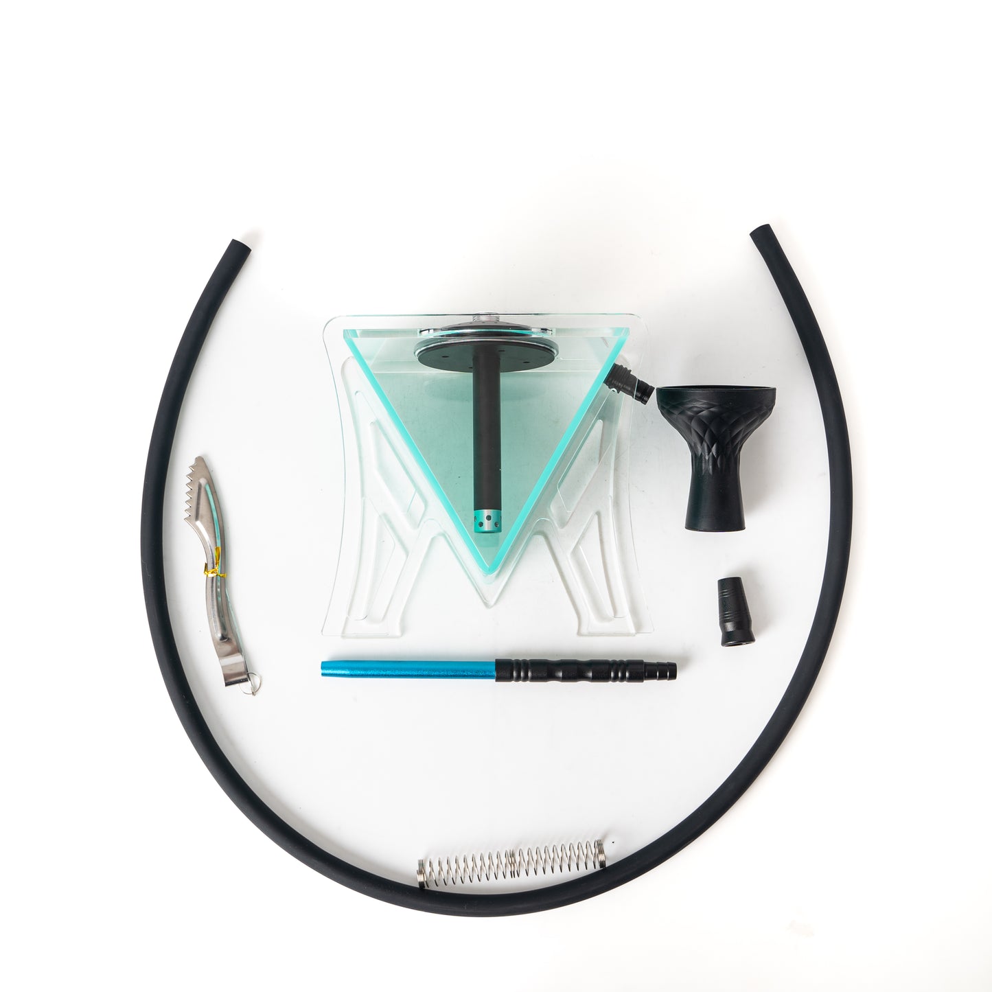 V Fire Acrylic Hookah - Blue