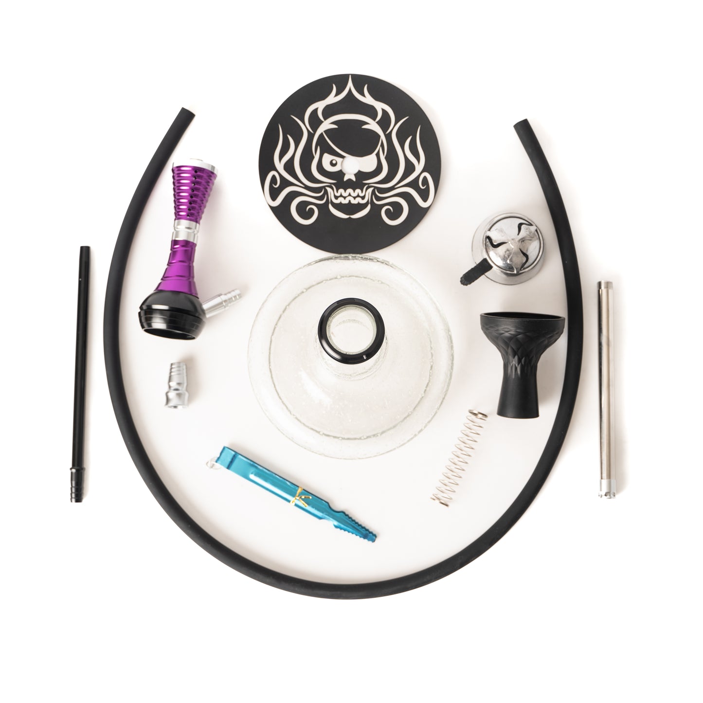 Veto Hookah with Radium Base - Purple