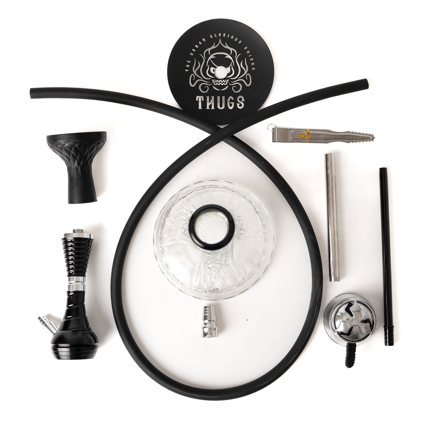 Web Streak Hookah - Black Body Parts Components