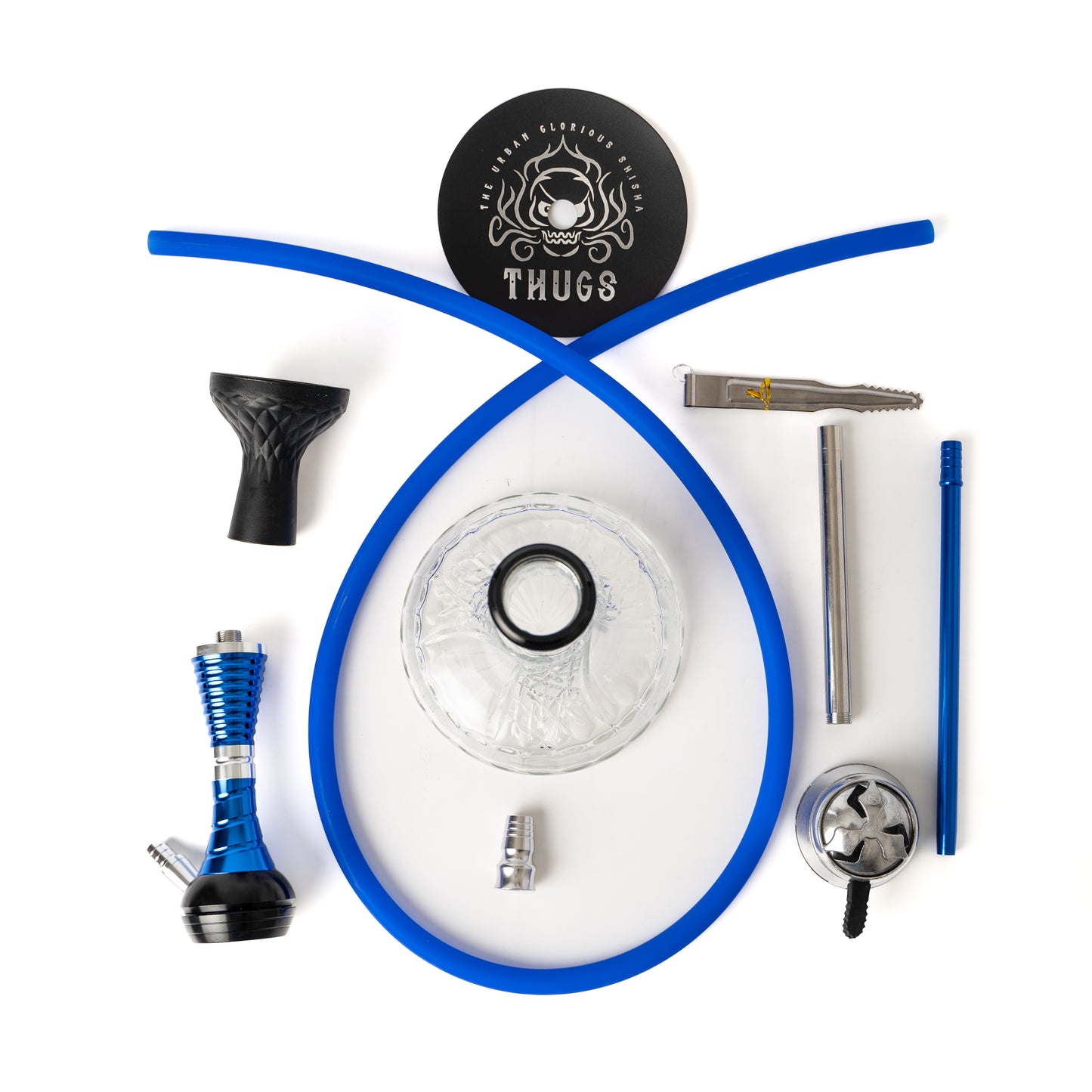 Web Streak Hookah - Blue