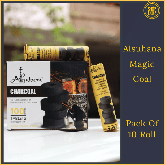 Alsuhana Polo Magic Coal for Hookah - Pack of 10 Rolls (100pcs) - shopdop.in