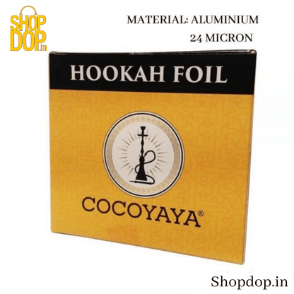 COCOYAYA Precut Aluminium Foil Paper for Hookah (50 Pcs) - shopdop.in