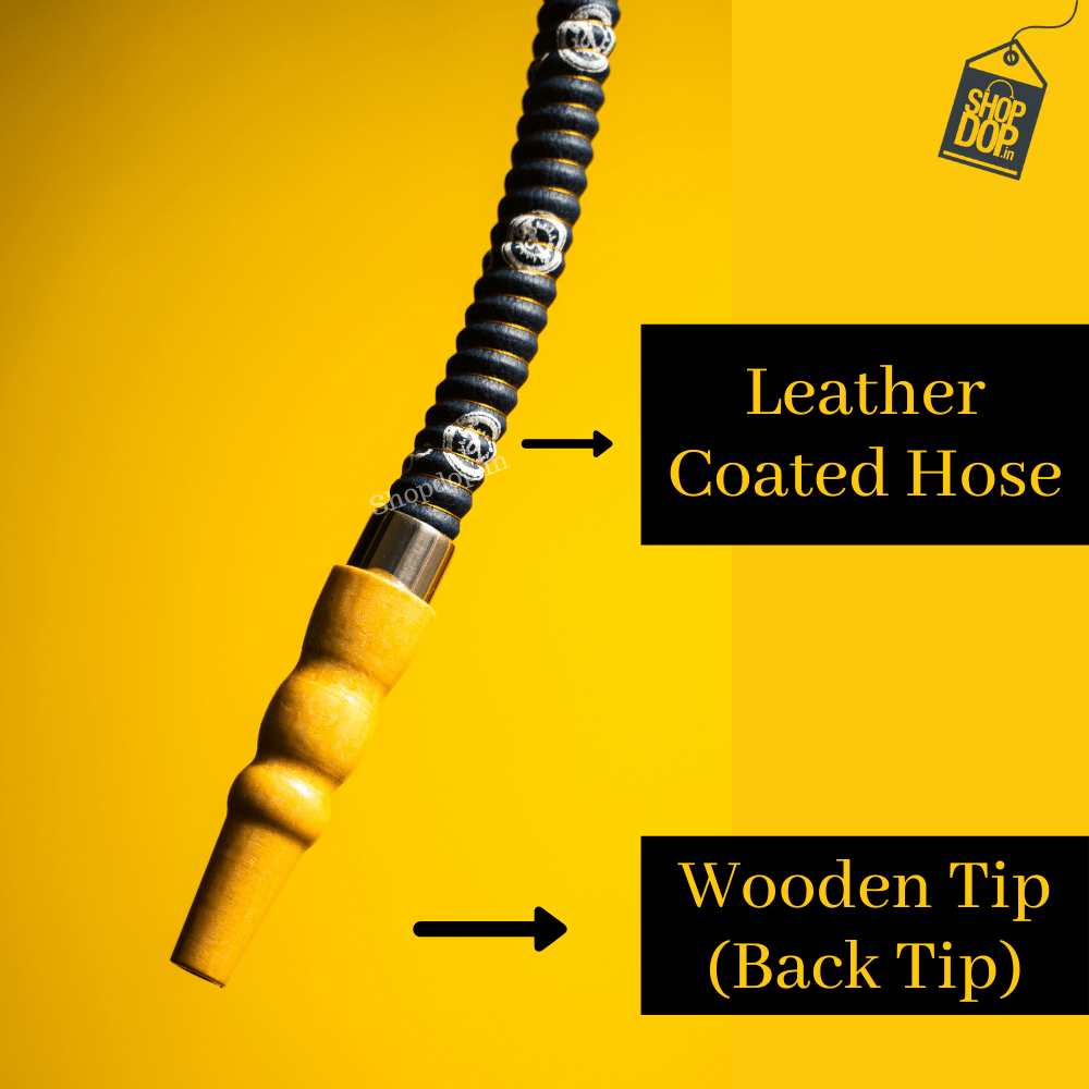 COCOYAYA Basic Leather Coated Hookah Pipe / Hose - shopdop.in