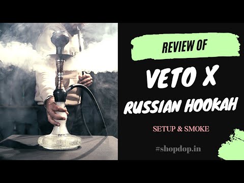 Veto Hookah with Radium Base - Blue