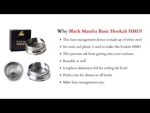 Black Mamba Basic HMD + Hookah Silicone Chillum Black