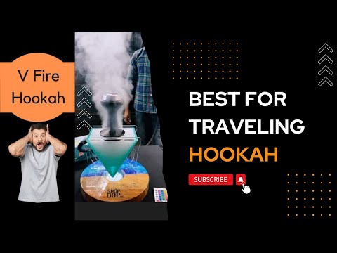 V Fire Acrylic Hookah - White